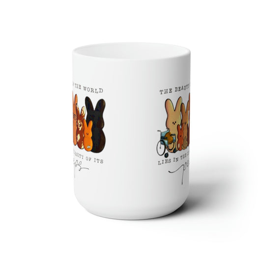 Easter Mug Diversity Bunnies Ceramic Mug 15oz