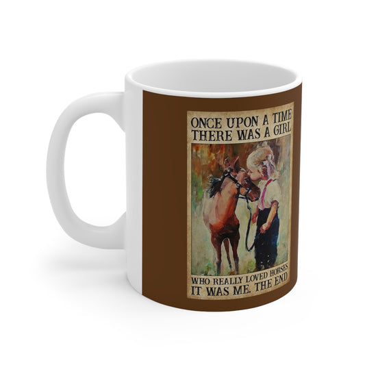 Cowgirl,Loves Horses, Western Cowboy gift Ceramic Mug 11oz