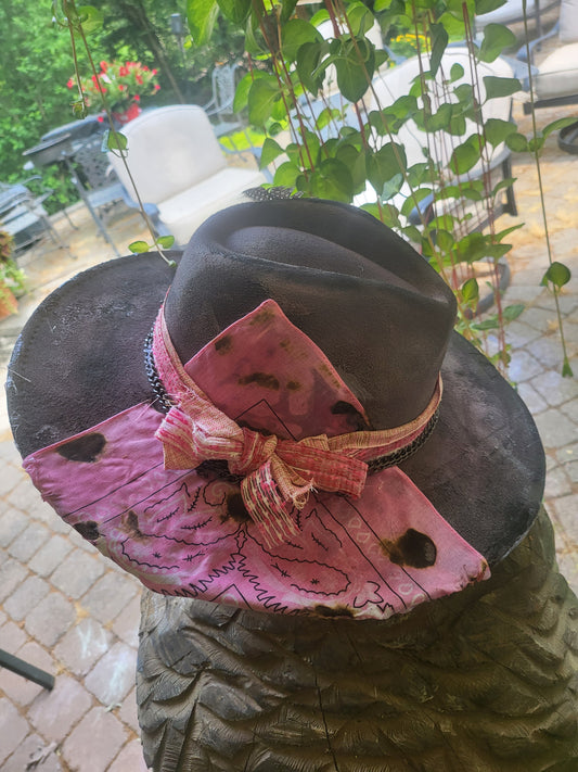 Pink Lady Custom Western Cowboy Hat, Cowgirl Hat ,yellowstone hat,Horseback Riding