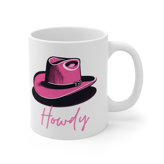 Cowboy Hat Howdy Ceramic Mug 11oz