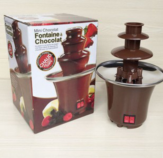 Household Three Layer Chocolate Fountain Chocolate Hot Pot Homemade Chocolate Melting Tower Furnace Belt Heating
