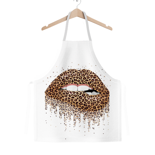 Leopard Lips  Adult Apron,Valentines Gift, Chef Gift