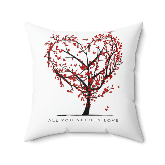 All you need is Love Heart Pillow, Valentine Pillow , 2 Side Heart Pillow