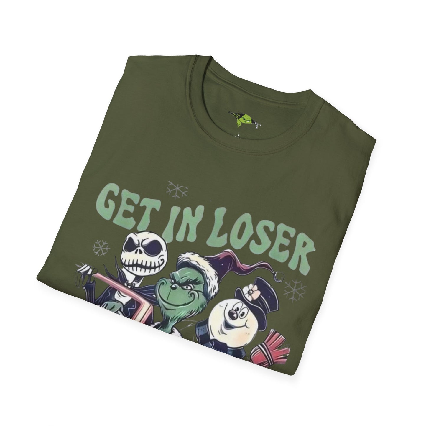 Grinch Get in Loser We're Saving ChristmasUnisex Softstyle T-Shirt