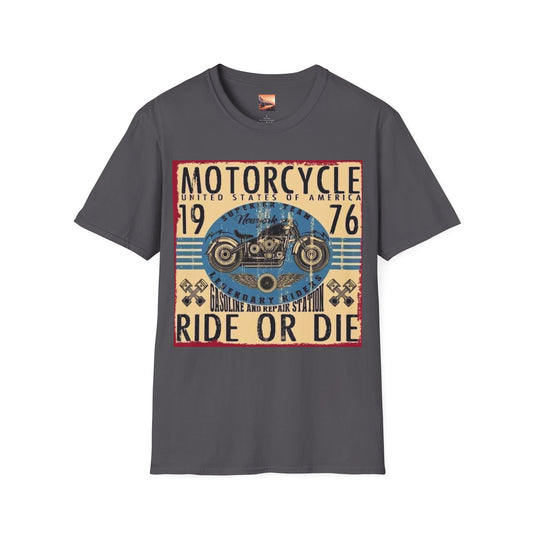 Motorcycle Ride or Die Unisex Softstyle T-Shirt