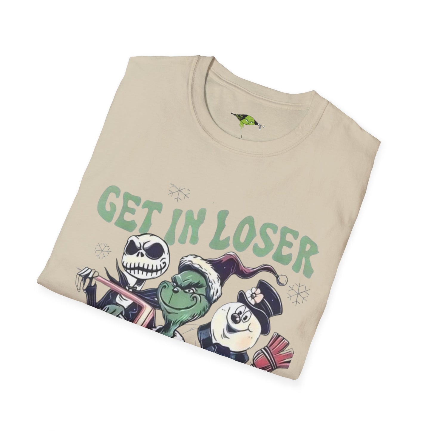 Grinch Get in Loser We're Saving ChristmasUnisex Softstyle T-Shirt