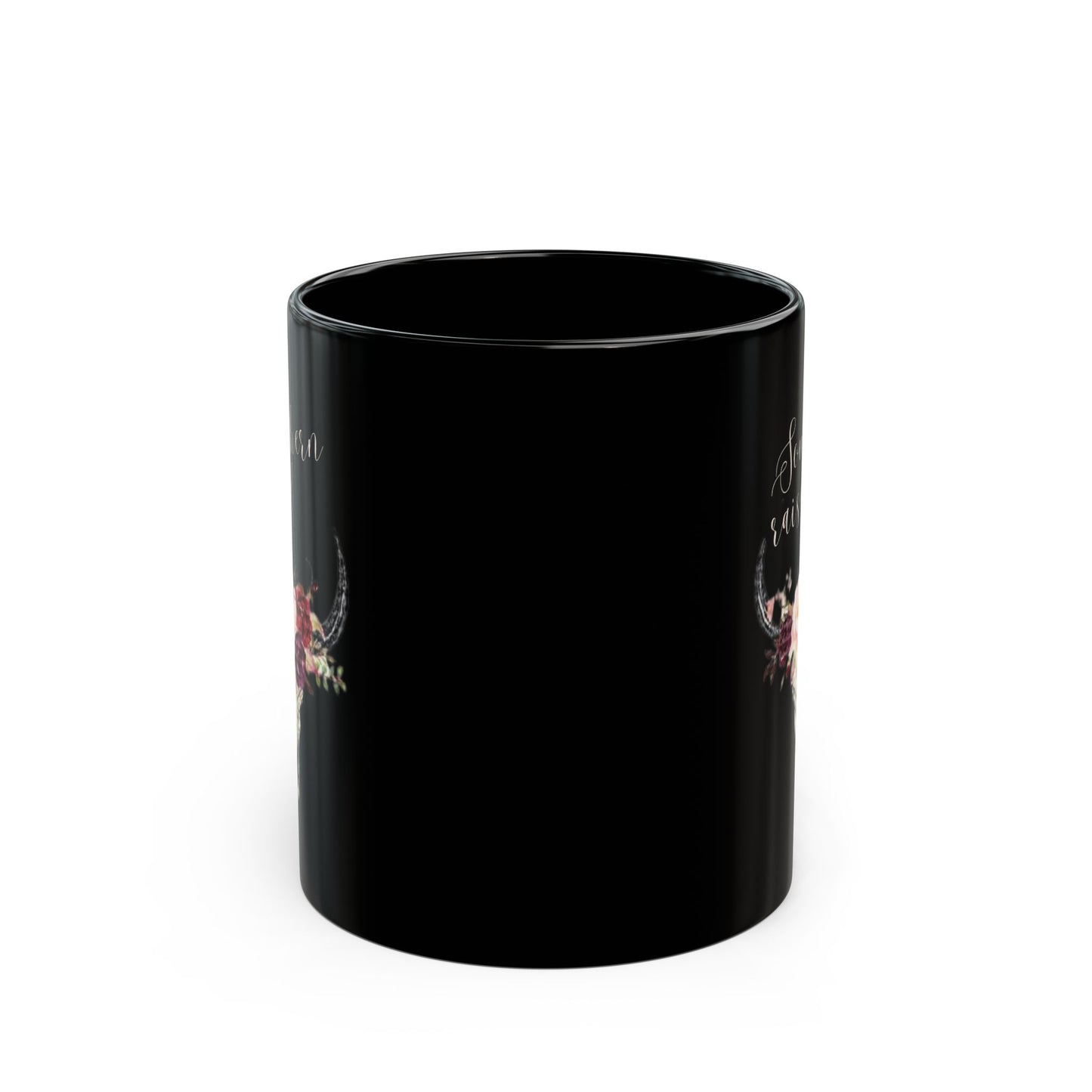 Southern Raised Black Mug (11oz) - Western, Cowboy