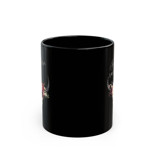 Southern Raised Black Mug (11oz) - Western, Cowboy