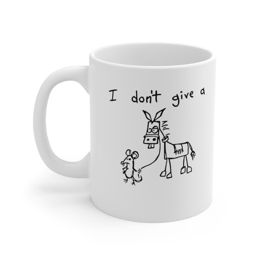 I don't give a Rat's Ass , Funny mug , Ceramic Mug 11oz