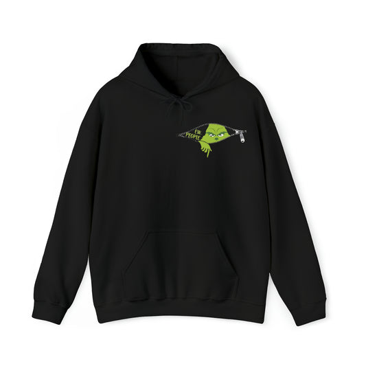 Grinch Peeking through Ewww People Hoodie