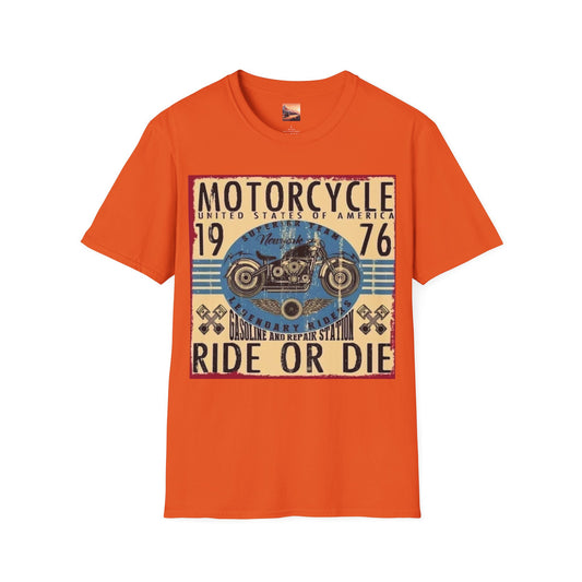 Motorcycle Ride or Die Unisex Softstyle T-Shirt