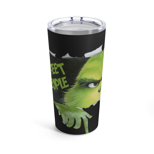 Peeking Grinch 6 Ft People Christmas Tumbler 20oz