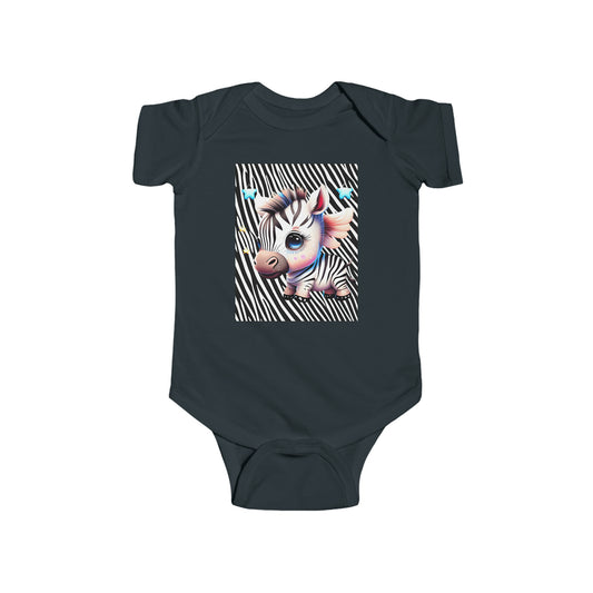 Cute Baby Zebra Infant Jersey Bodysuit Baby shower Gift, Take Home Baby Gift