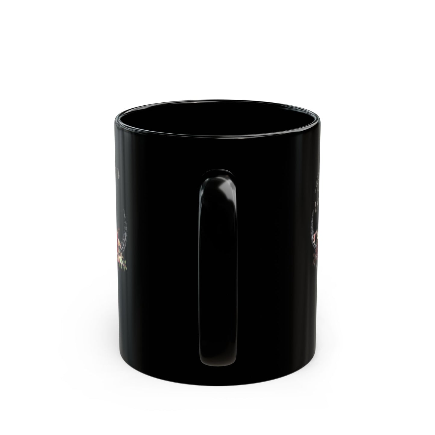 Southern Raised Black Mug (11oz) - Western, Cowboy