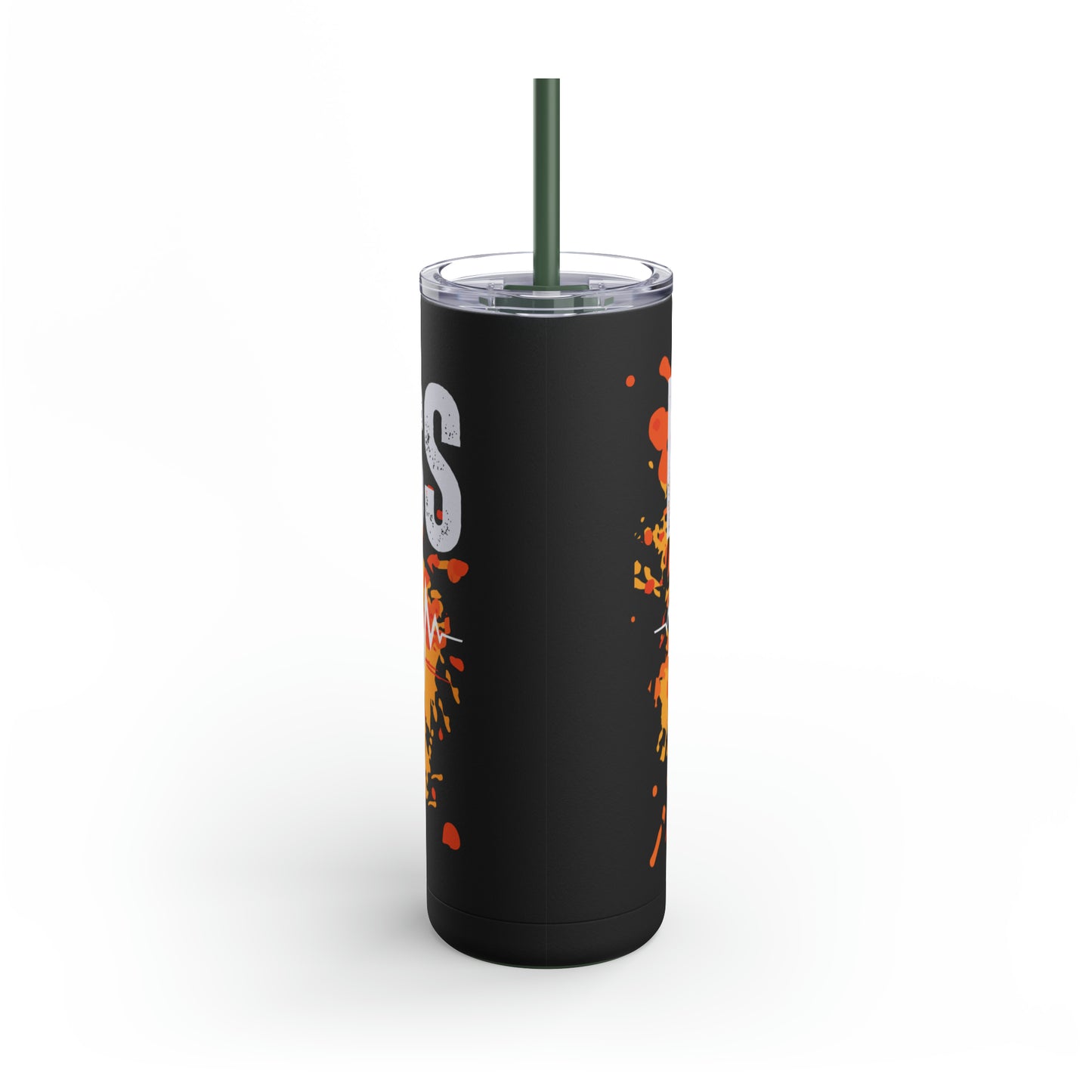 Bad A@@ Bitch fuel Maars Maker Skinny Matte Tumbler, 20oz