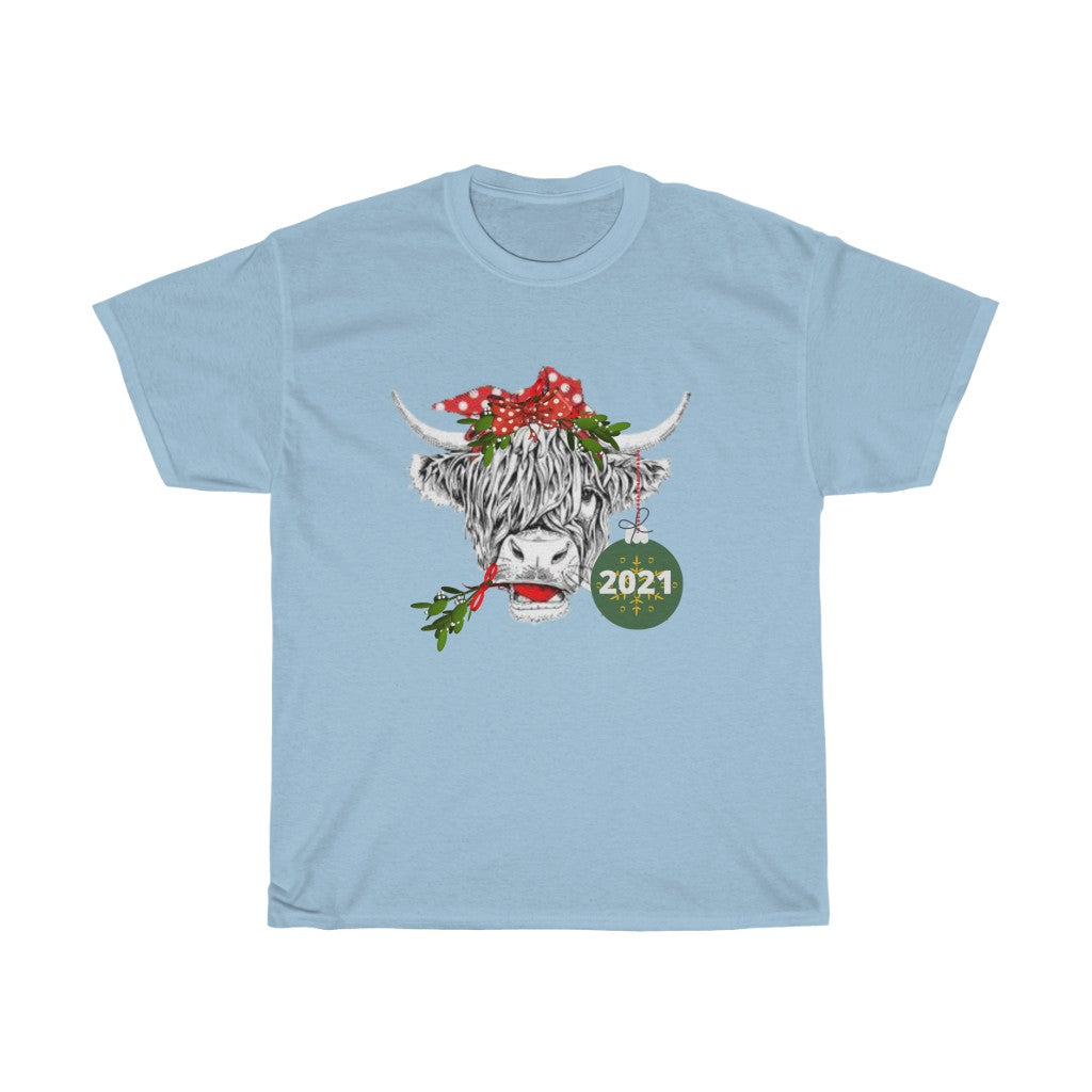 Christmas Heifer with BowTshirt, Christmas 2021 shirt, Gift ,Funny Farm Animal Christmas, Farm Animal shirt - Tumble Hills