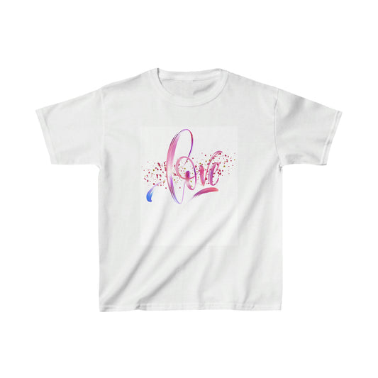 Love Valentines Tshirt, Kids Valentine Shirt Kids Heavy Cotton™ Tee