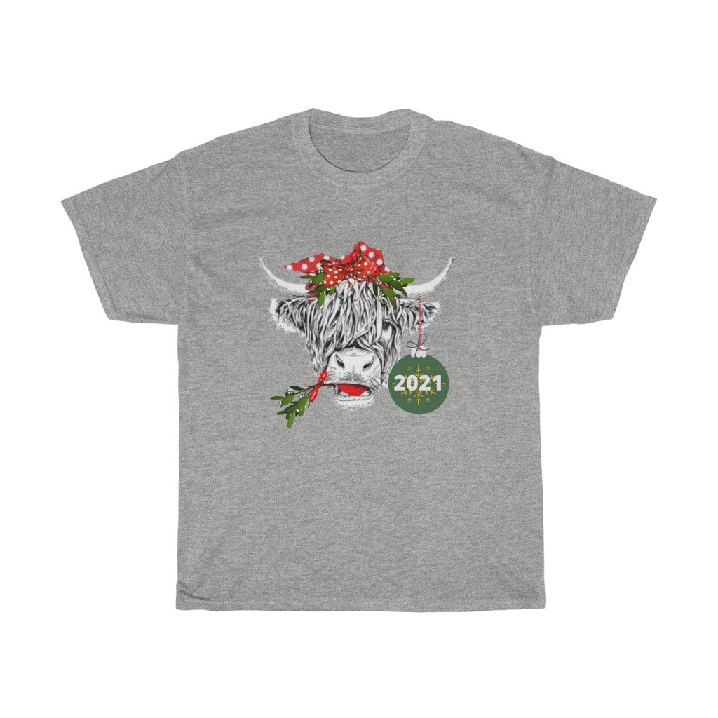 Christmas Heifer with BowTshirt, Christmas 2021 shirt, Gift ,Funny Farm Animal Christmas, Farm Animal shirt - Tumble Hills