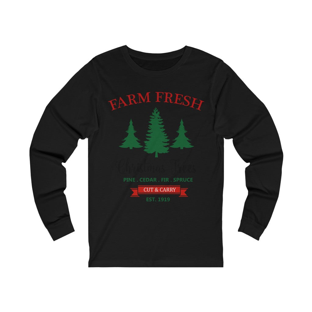 Farm Fresh Christmas Tshirt,Christmas shirt,Vintage Christmas Tree Shirt, - Tumble Hills