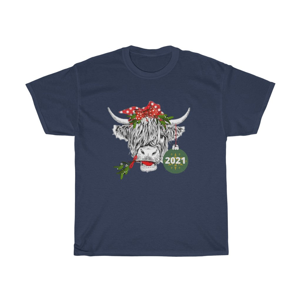 Christmas Heifer with BowTshirt, Christmas 2021 shirt, Gift ,Funny Farm Animal Christmas, Farm Animal shirt - Tumble Hills