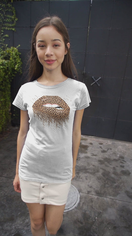 Leopard Lip  Valentine Day  Tshirt AOP Shirt