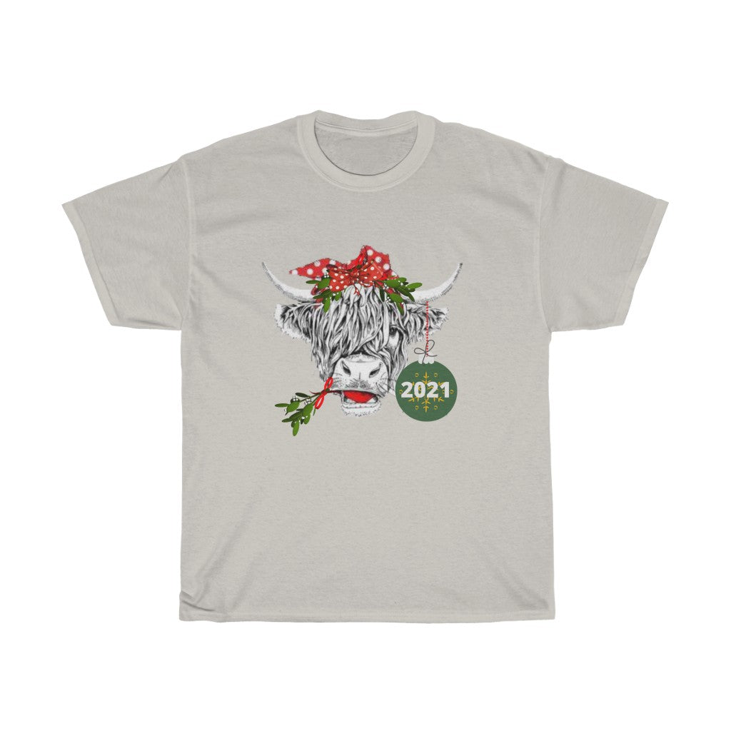 Christmas Heifer with BowTshirt, Christmas 2021 shirt, Gift ,Funny Farm Animal Christmas, Farm Animal shirt - Tumble Hills