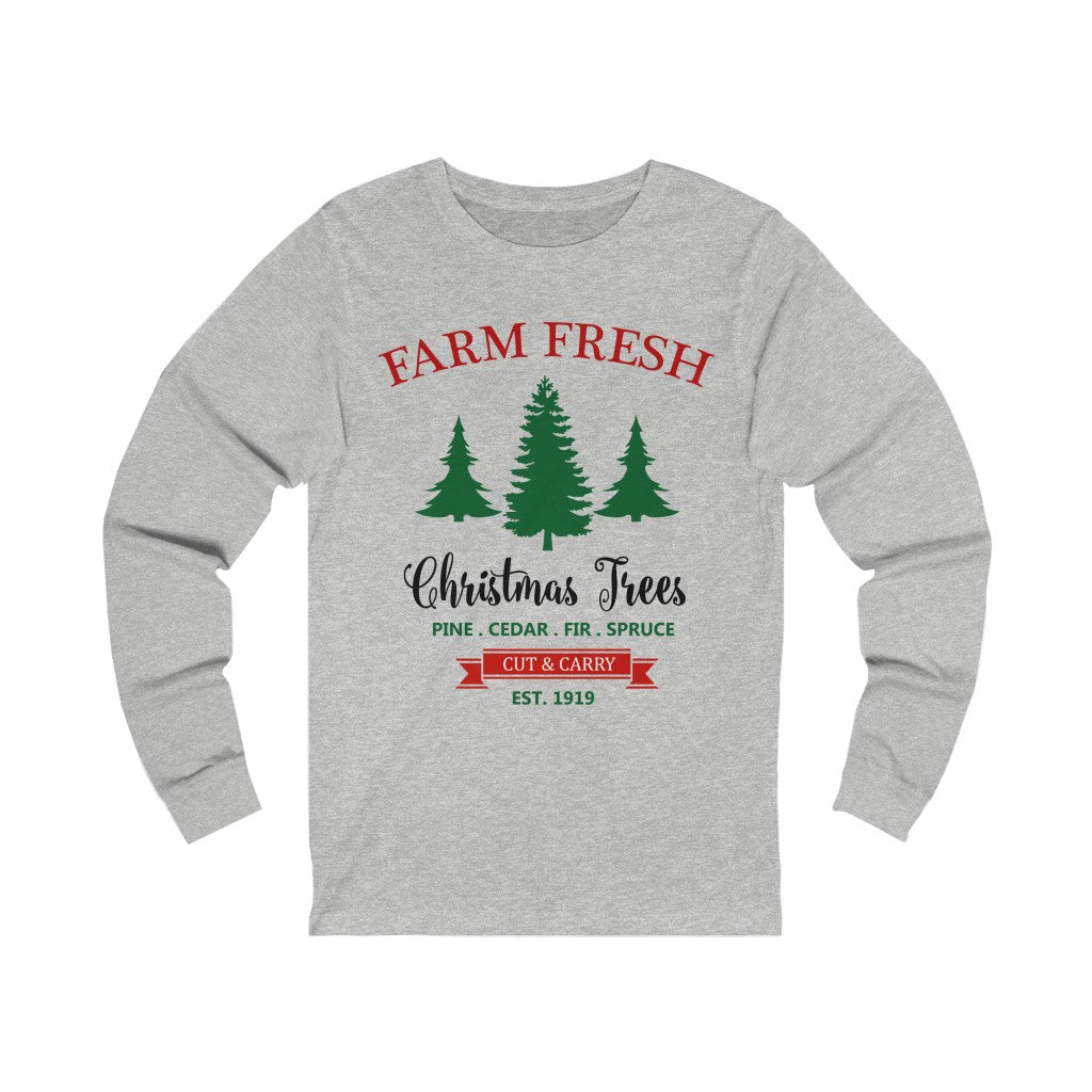 Farm Fresh Christmas Tshirt,Christmas shirt,Vintage Christmas Tree Shirt, - Tumble Hills