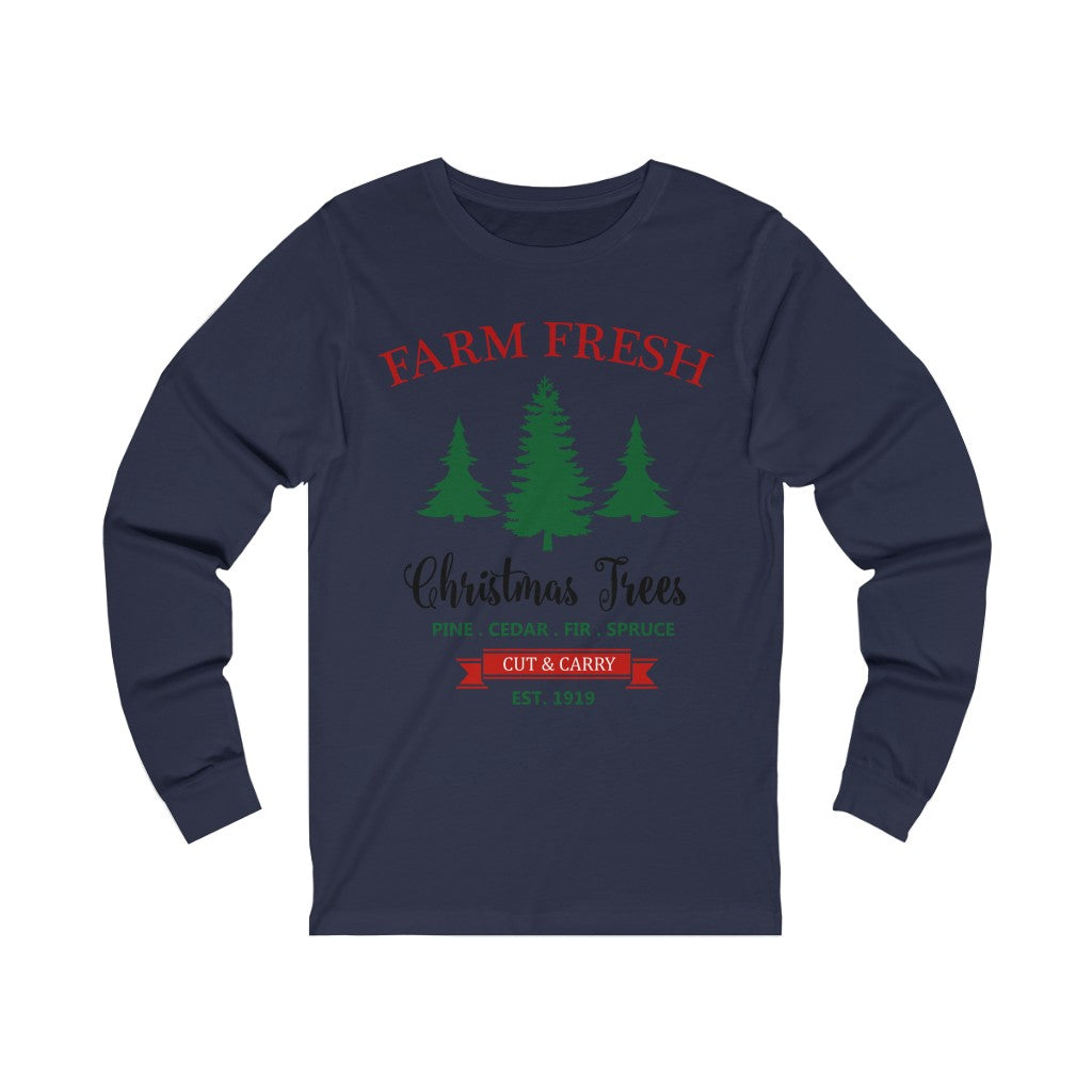 Farm Fresh Christmas Tshirt,Christmas shirt,Vintage Christmas Tree Shirt, - Tumble Hills