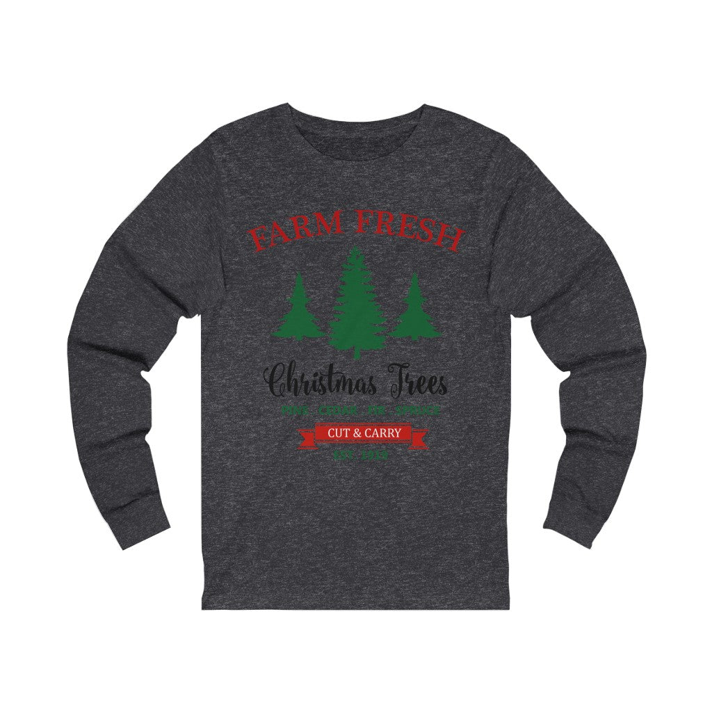 Farm Fresh Christmas Tshirt,Christmas shirt,Vintage Christmas Tree Shirt, - Tumble Hills