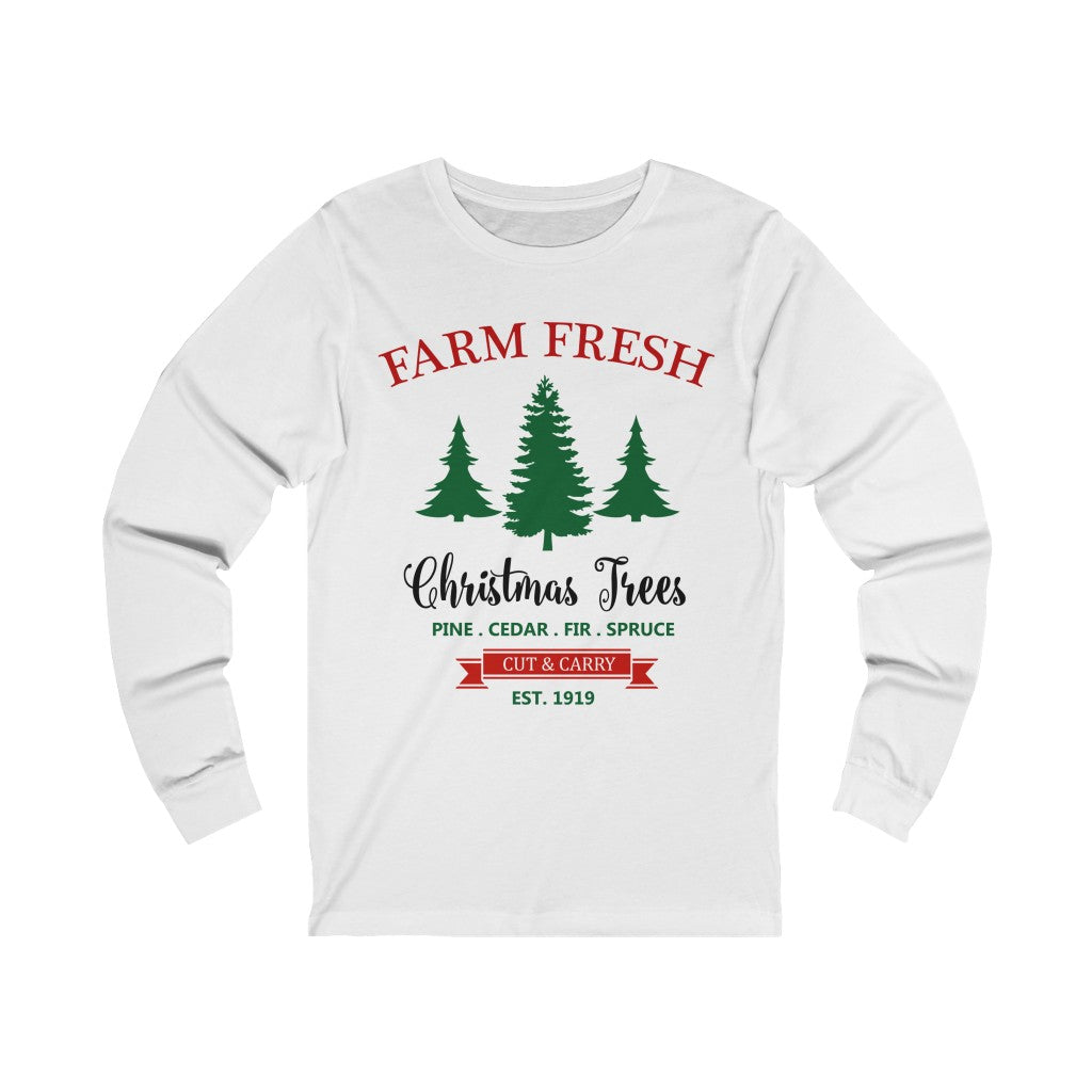 Farm Fresh Christmas Tshirt,Christmas shirt,Vintage Christmas Tree Shirt, - Tumble Hills