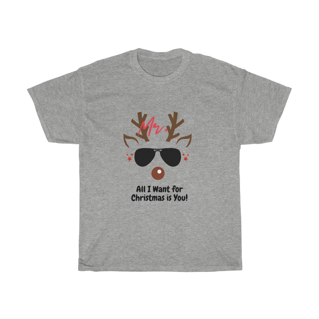 Reindeer Christmas Tshirt,Couple Christmas Tshirt, Funny Christmas Tshirt, Mr. Reindeer Tshirt - Tumble Hills