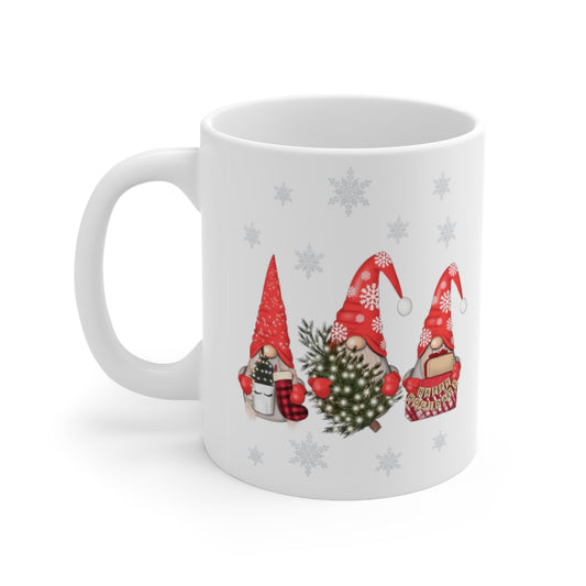 Christmas Gnomes Mug,Gnomes with Gifts , Funny Christmas Gifts, Christmas  Gnomes with Snowflakes - Tumble Hills