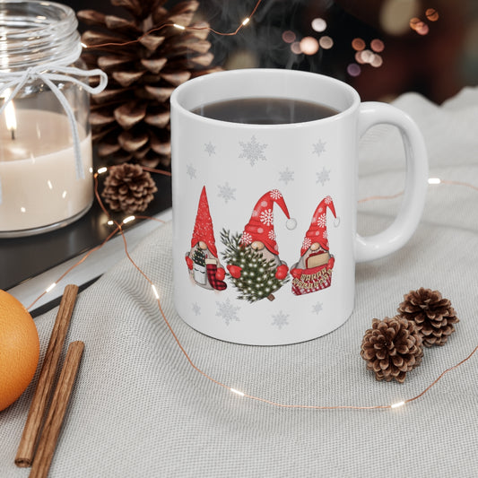 Christmas Gnomes Mug,Gnomes with Gifts , Funny Christmas Gifts, Christmas  Gnomes with Snowflakes - Tumble Hills