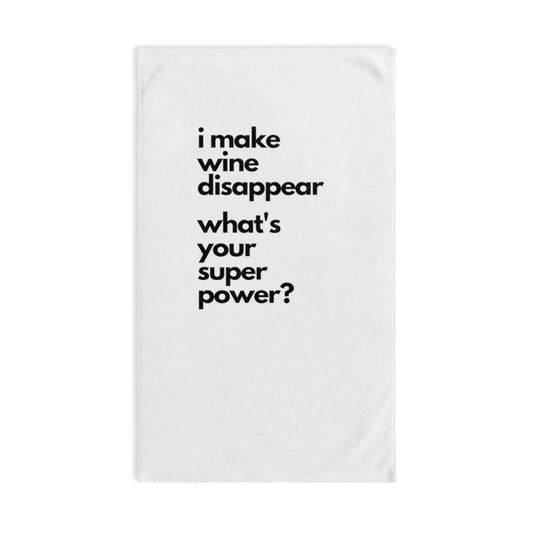 i make wine disappear Hand Towel,Christmas Gift, Christmas decoration, Christmas Hand towel - Tumble Hills