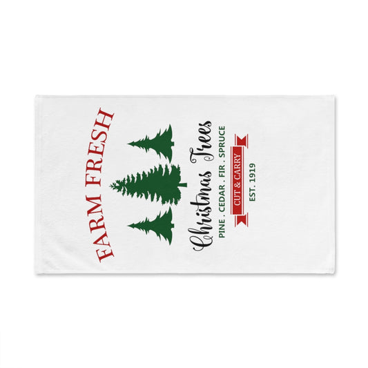 Christmas Hand Towel,Farm Fresh Hand Towel, Christmas Towels,xmas Decoration - Tumble Hills