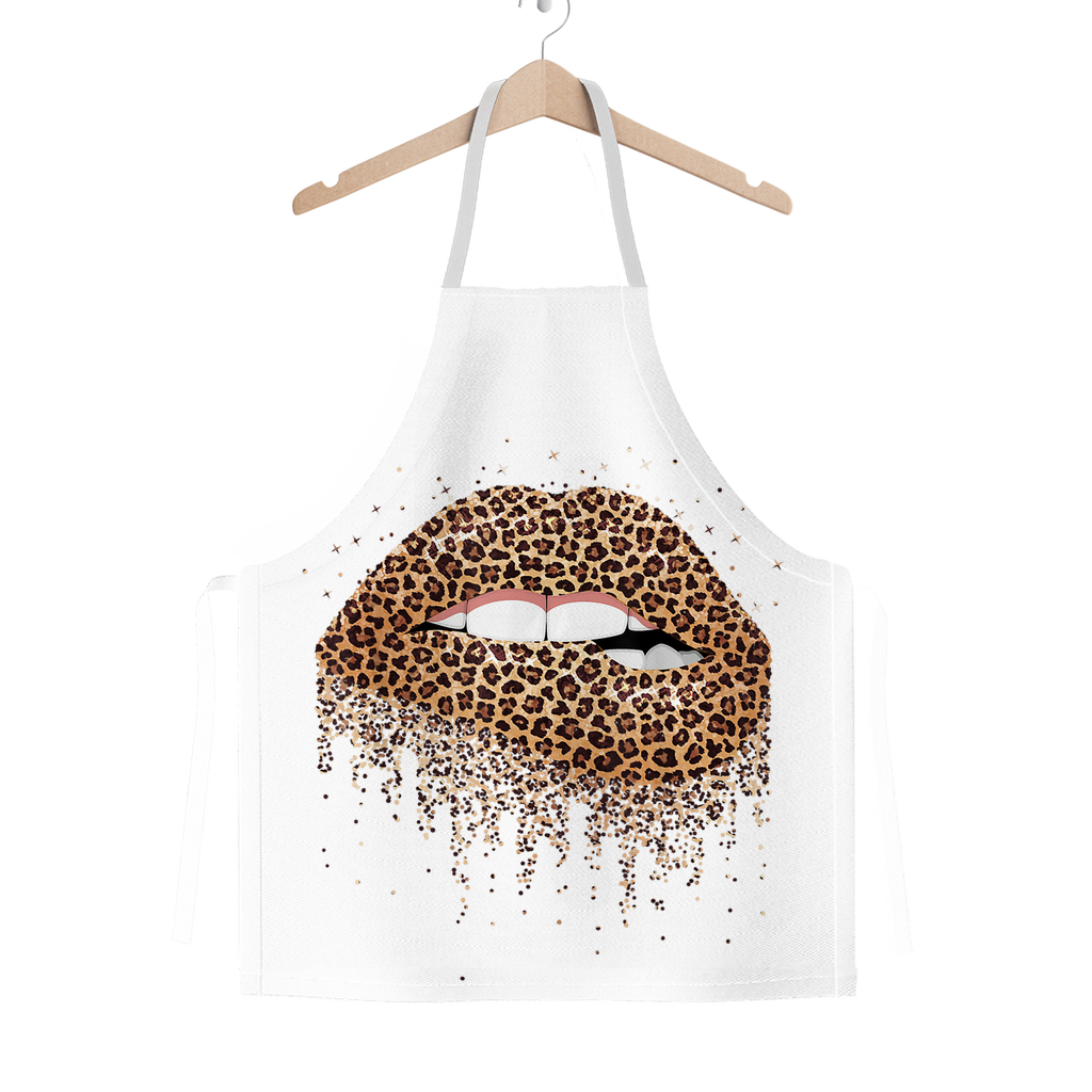 Leopard Lips  Adult Apron,Valentines Gift, Chef Gift