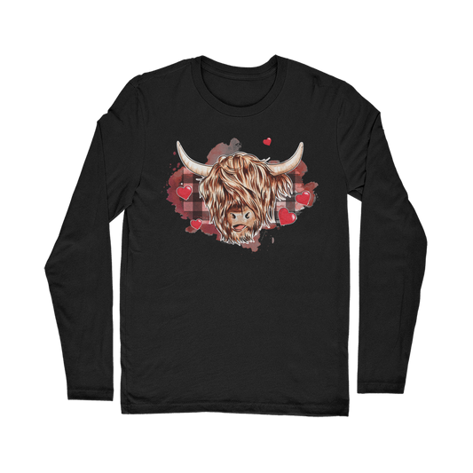 heffer love Heifer Heart Valentine Long Sleeve Shirt