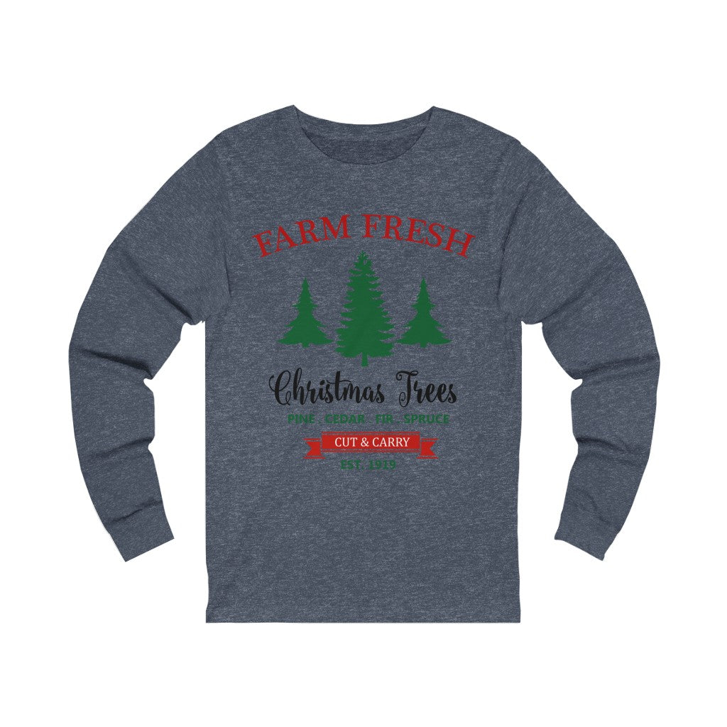 Farm Fresh Christmas Tshirt,Christmas shirt,Vintage Christmas Tree Shirt, - Tumble Hills