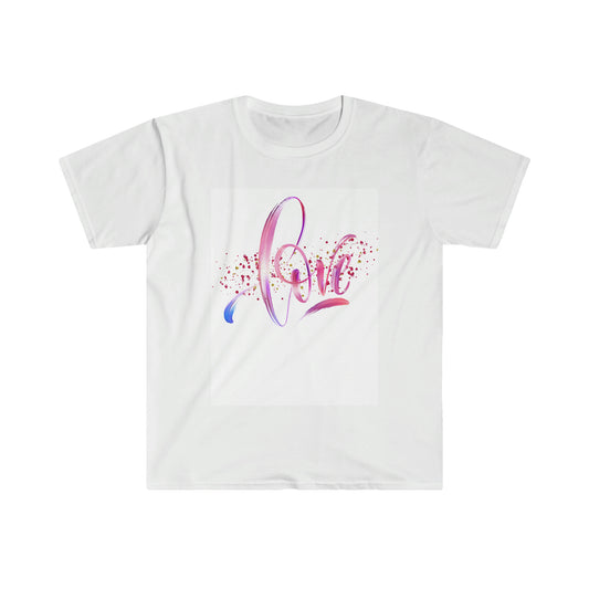 Love Tshirt, Valentine Adult Cotton Jersey Tee Unisex Softstyle T-Shirt