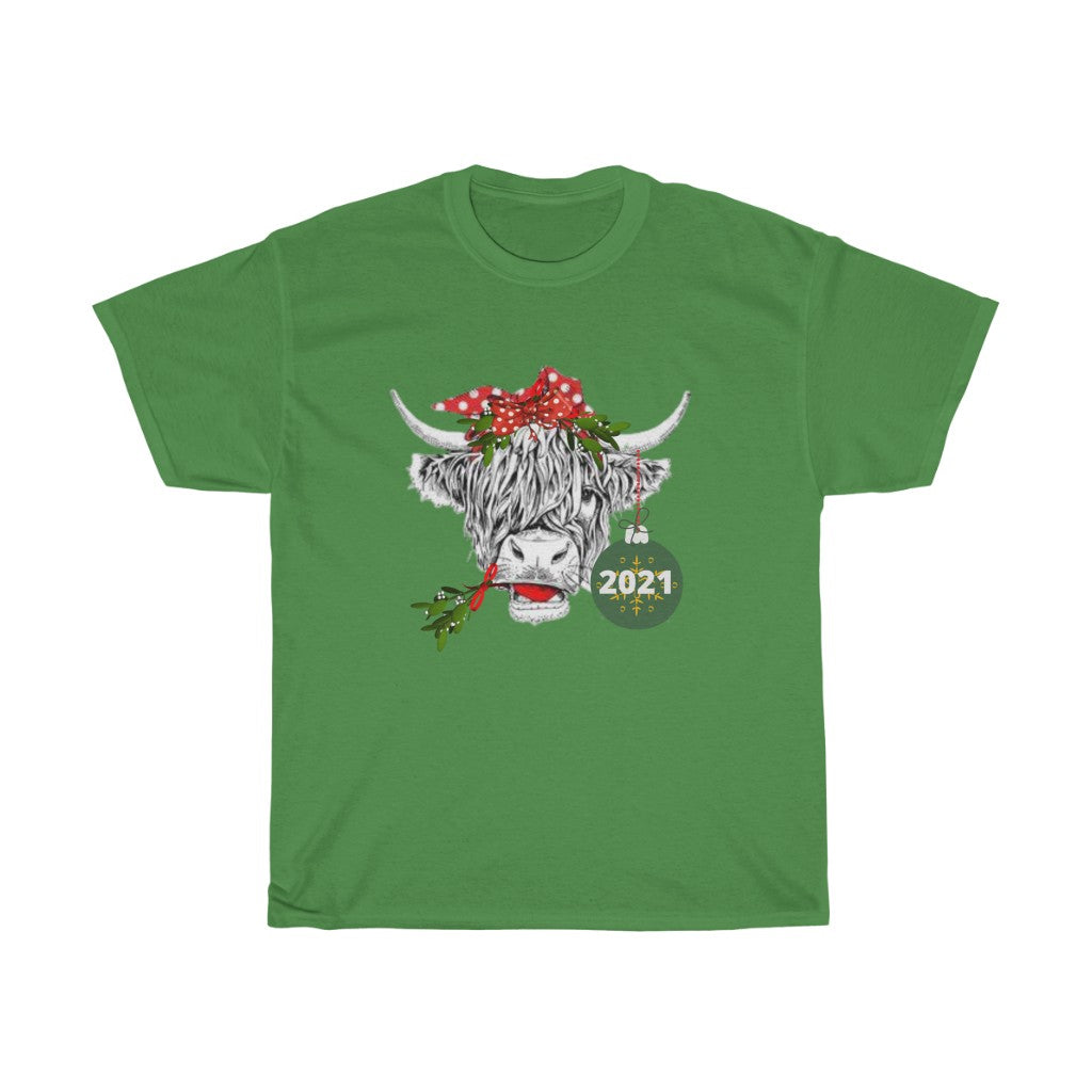 Christmas Heifer with BowTshirt, Christmas 2021 shirt, Gift ,Funny Farm Animal Christmas, Farm Animal shirt - Tumble Hills