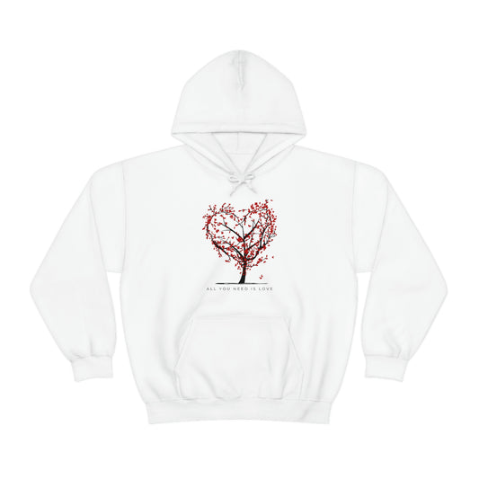 All you Need is Love Hoodie, Heart Branch hoodie, Valentines Day Hoodie,Unisex Heavy Blend™ Hooded Sweatshirt