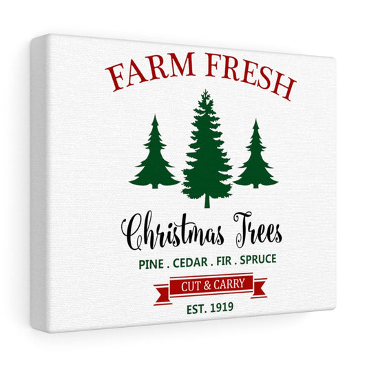 Christmas Canvas ,Farm Fresh Evergreen,christmas decoration - Tumble Hills