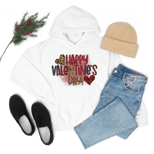 Happy Valentines Day Hoodie, Heart Hoodie Unisex Heavy Blend™ Hooded Sweatshirt