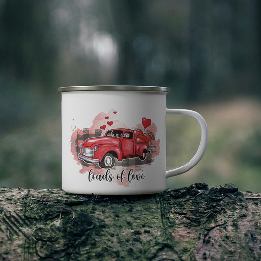 LOads of LoVe Valentine Enamel Camping Mug