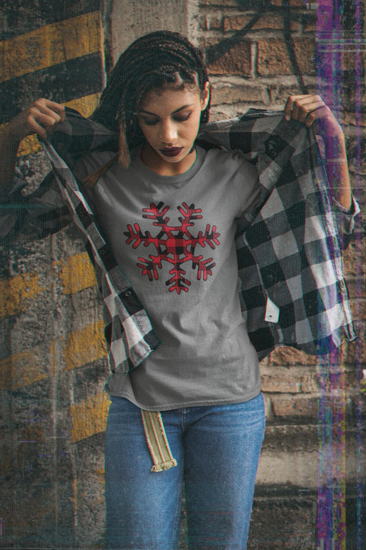 Buffalo Plaid Snowflake Shirt,Christmas Shirt, Funny Christmas Shirt - Tumble Hills